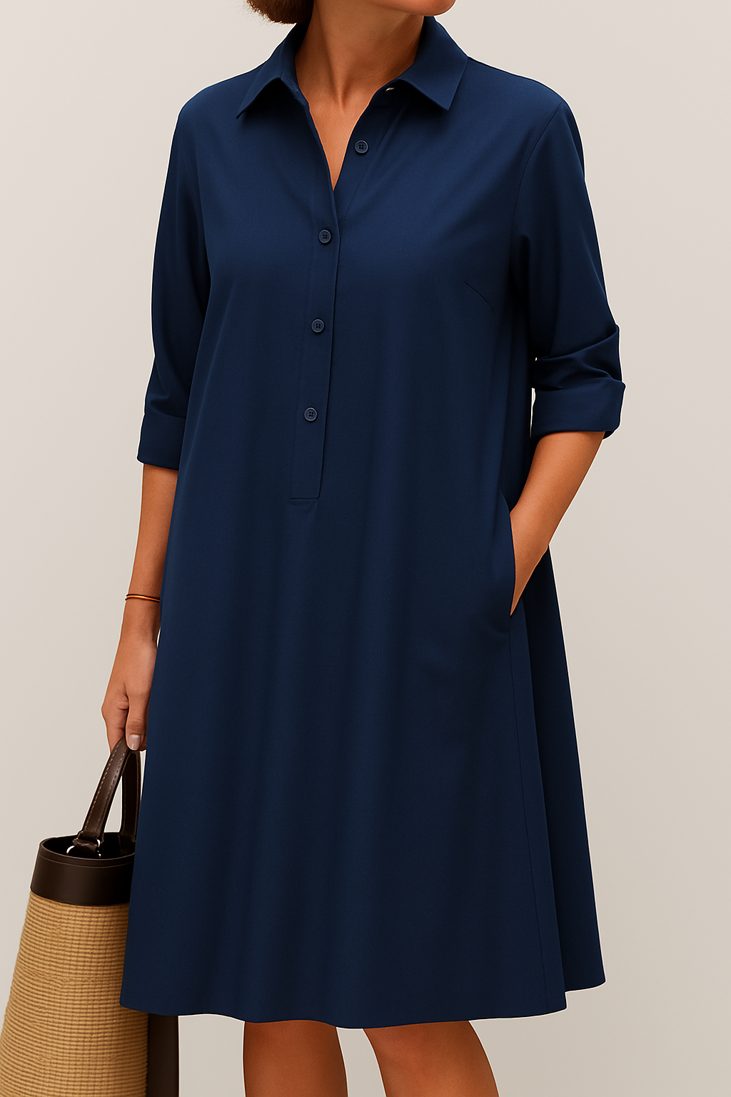 Women's Button Down Shirt Dress
