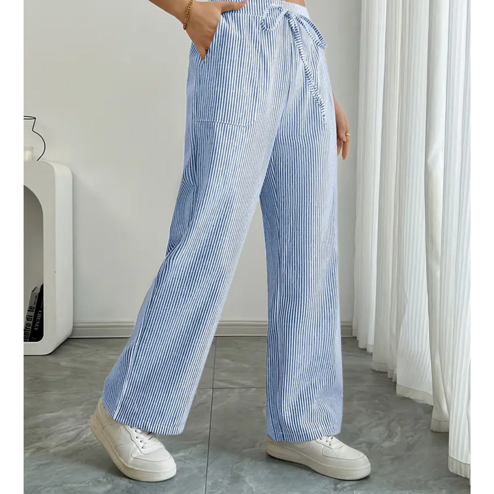 Women's Striped Pant With Pockets