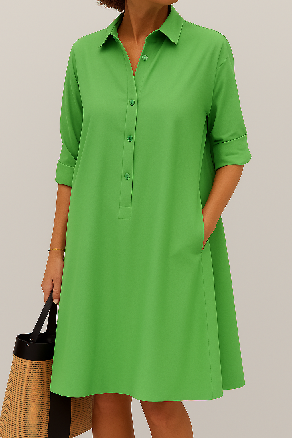 Women's Button Down Shirt Dress