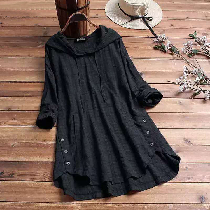 Women's Plaid Comfort Hoodie Dress