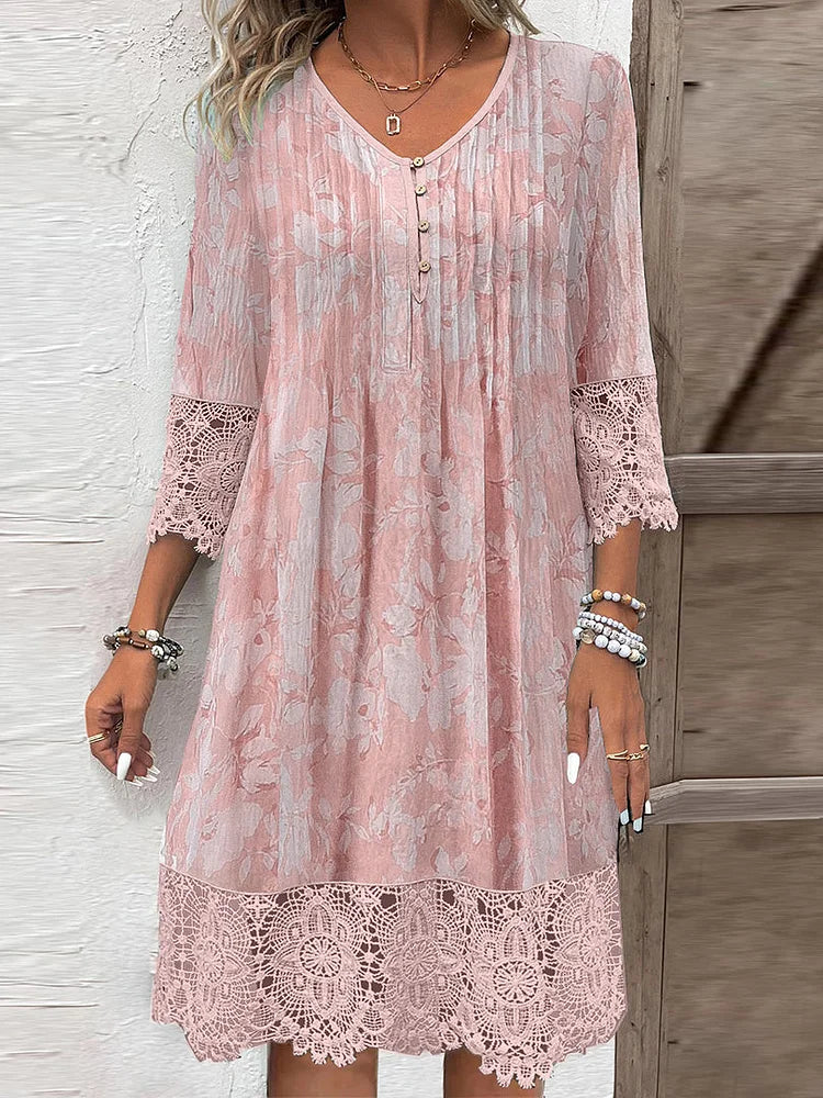 Women's Timeless Lace Midi Dress