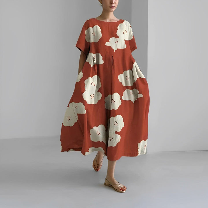 Women's Retro Big Swing Loose Maxi Dress