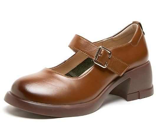 Women's Agnes Leather Mary Janes