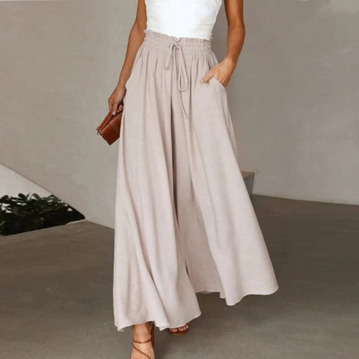Women's Wide Leg Palazzo Pants High Waist Flowy