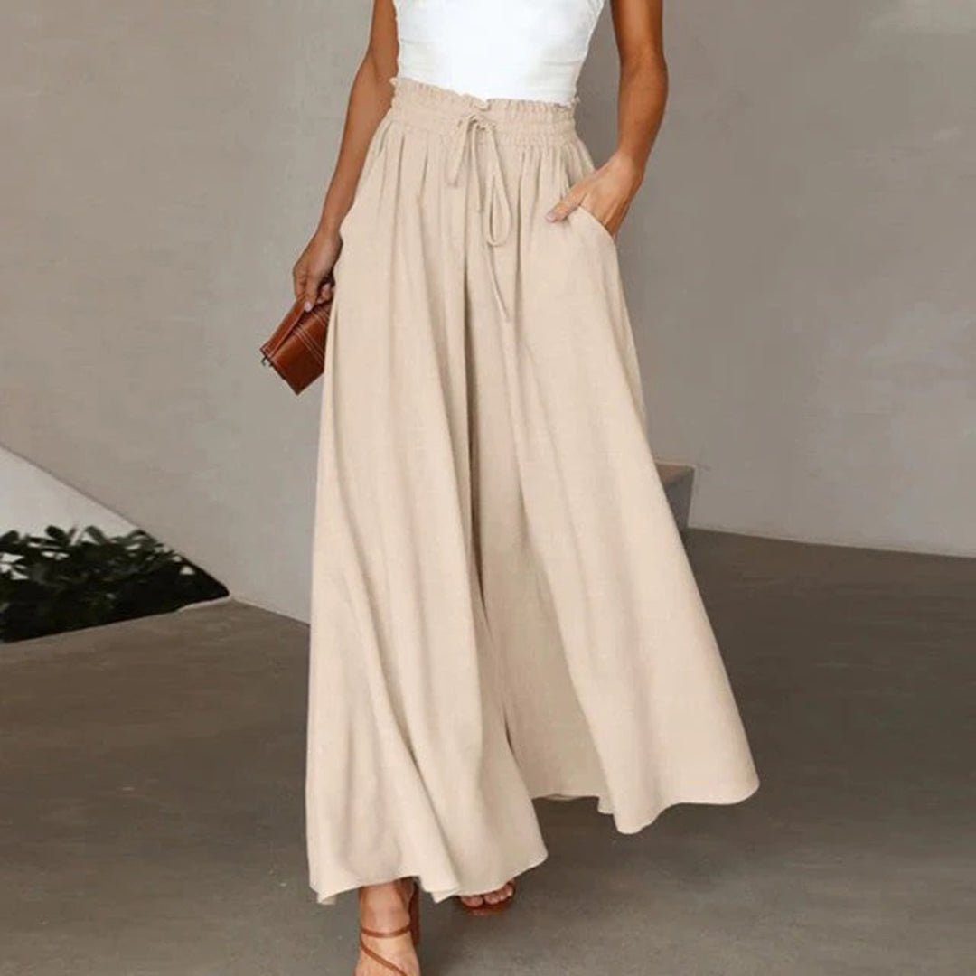 Women's Wide Leg Palazzo Pants High Waist Flowy
