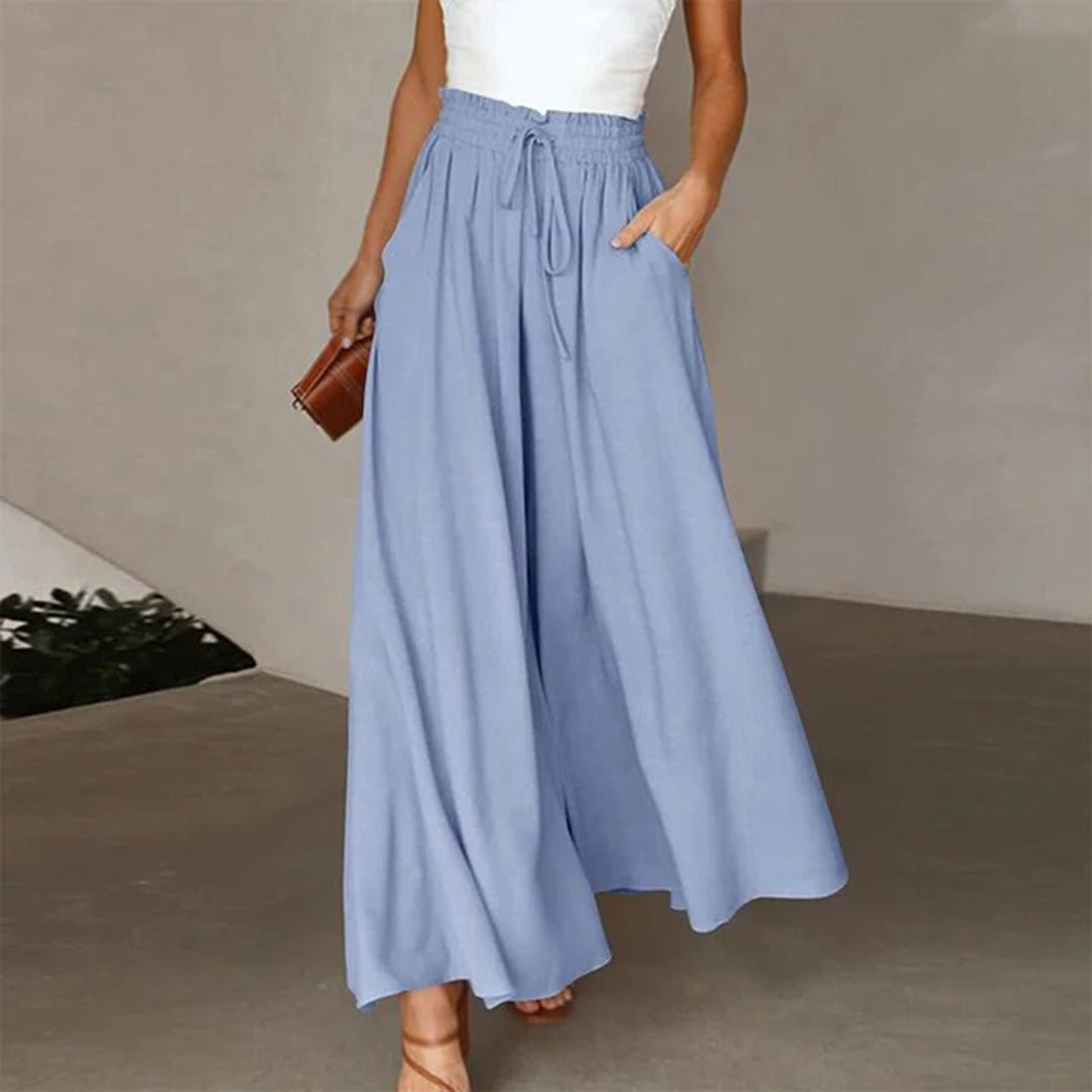 Women's Wide Leg Palazzo Pants High Waist Flowy