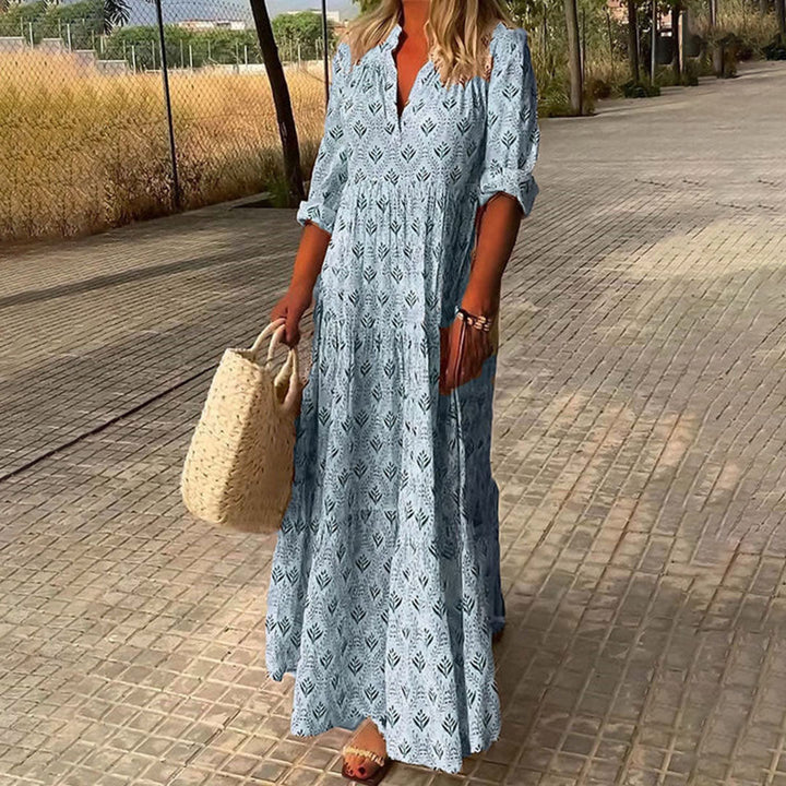 Women's Elegant Flowy Boho Maxi Dress