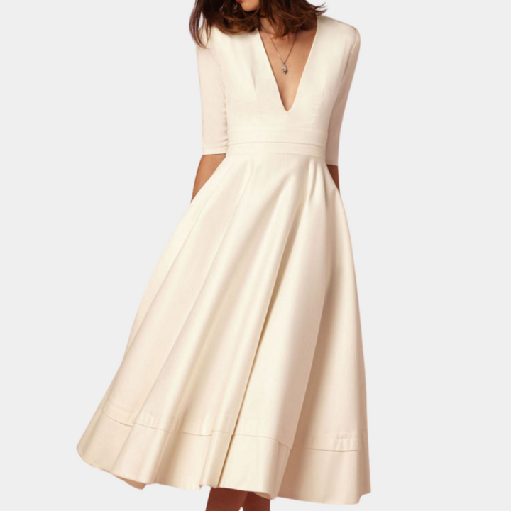 Women's A-Line Elegant Midi Dress