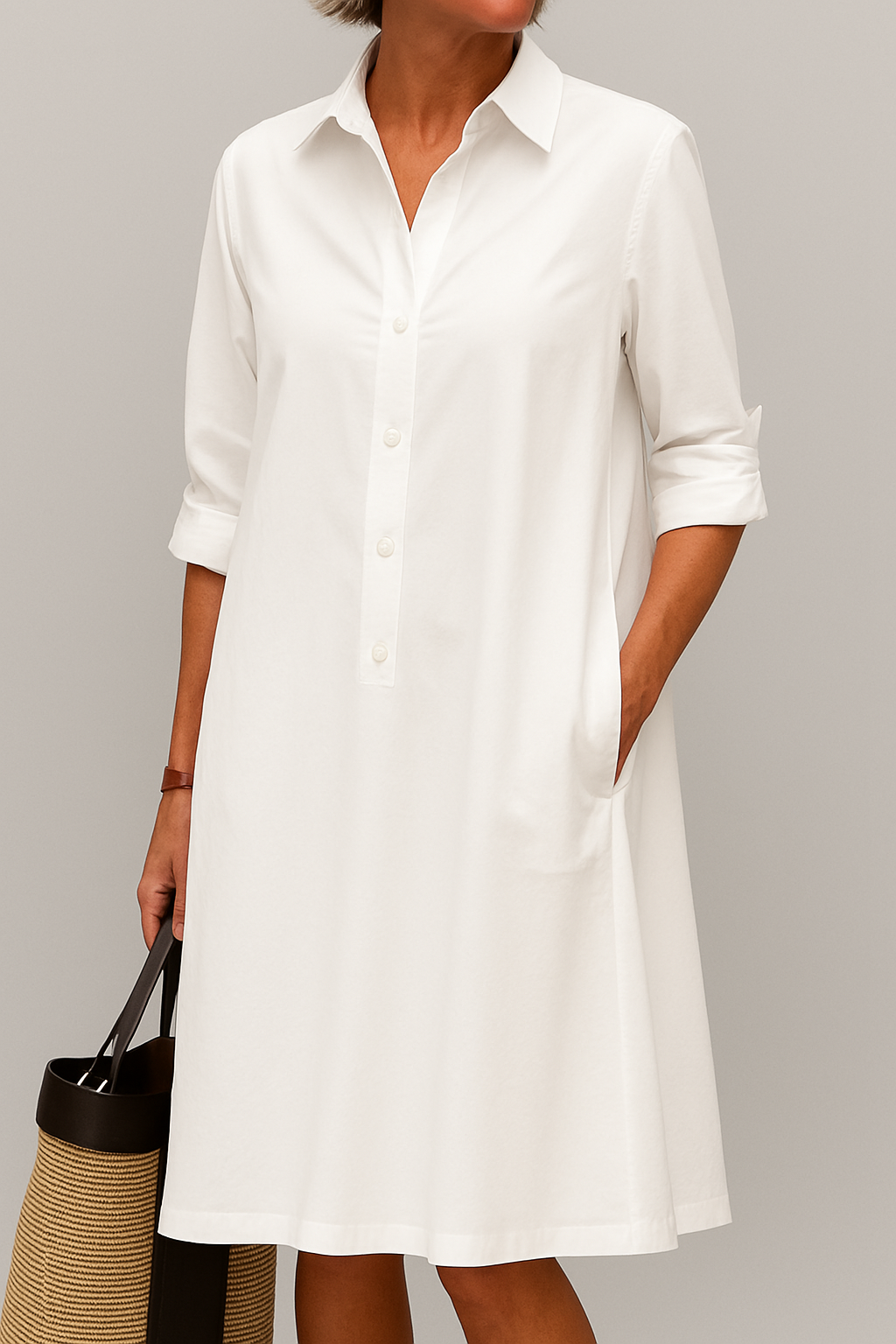 Women's Button Down Shirt Dress