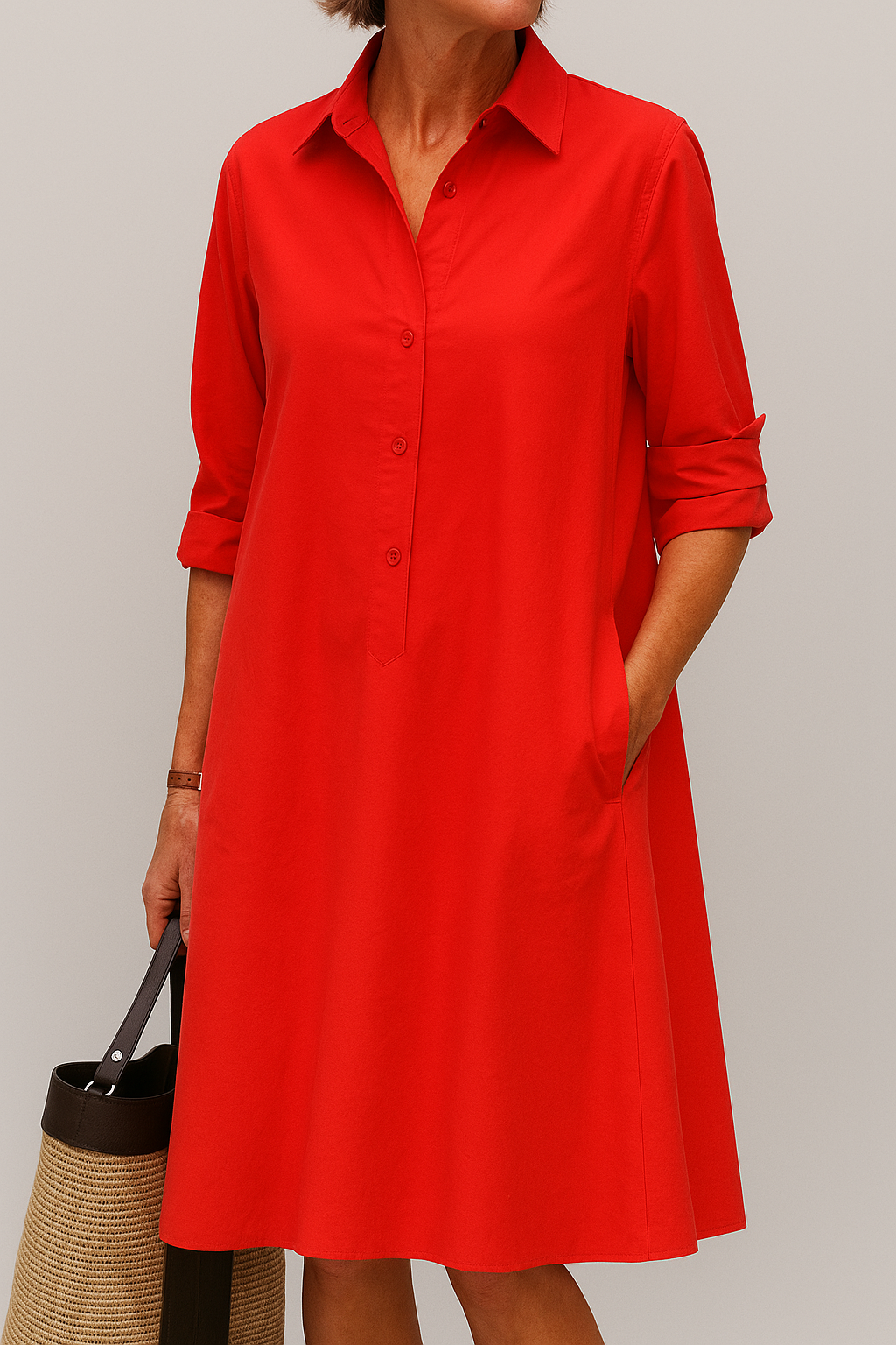 Women's Button Down Shirt Dress