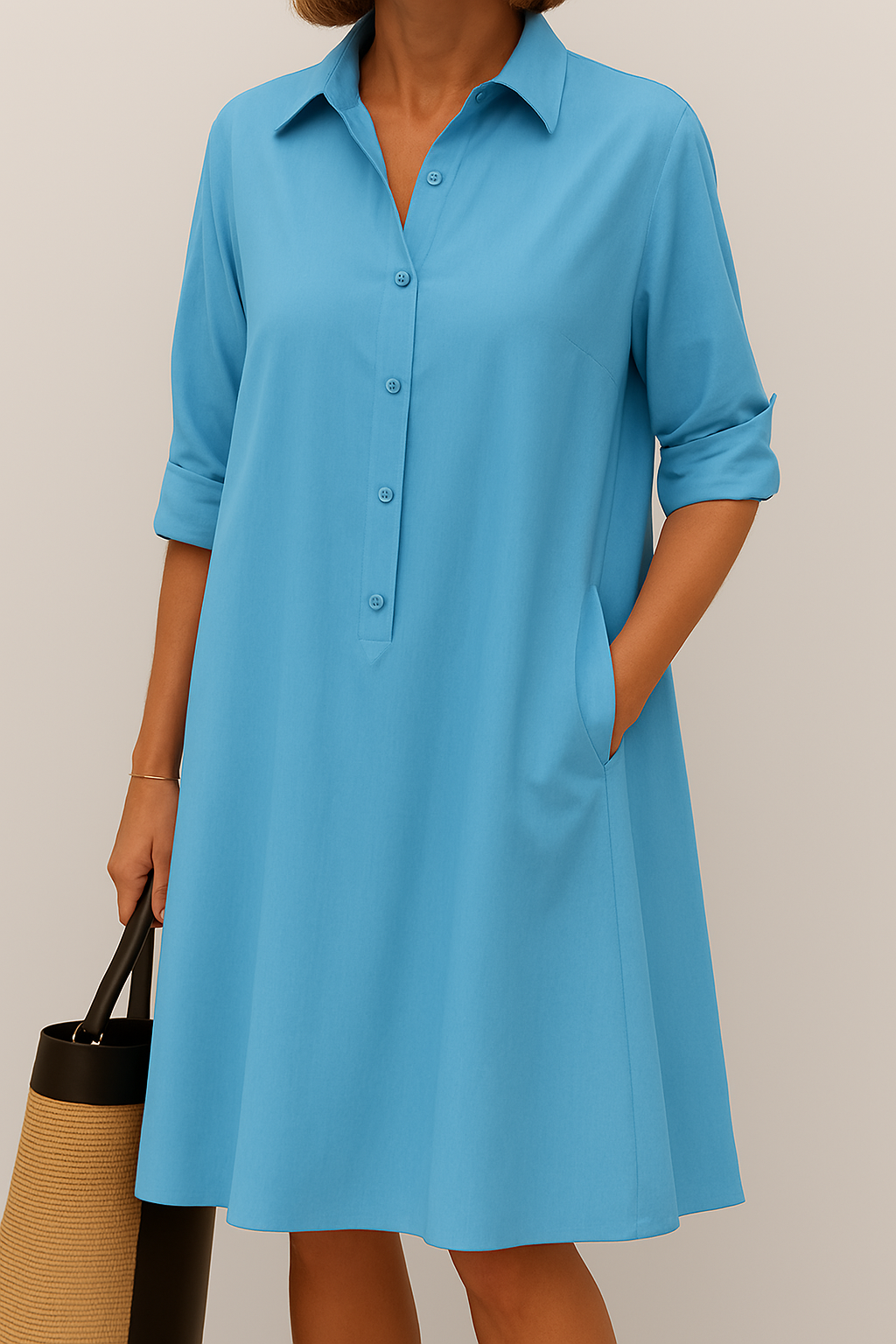 Women's Button Down Shirt Dress