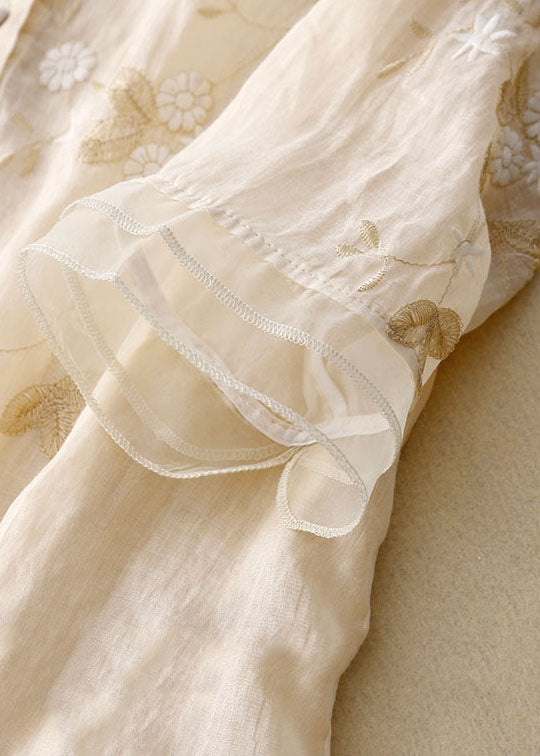 Women's Chic Blouse with Embroidered Accents