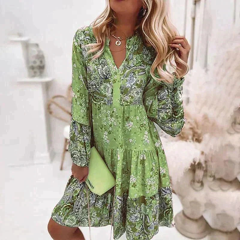 Women's Flower-patterned Summer Dress