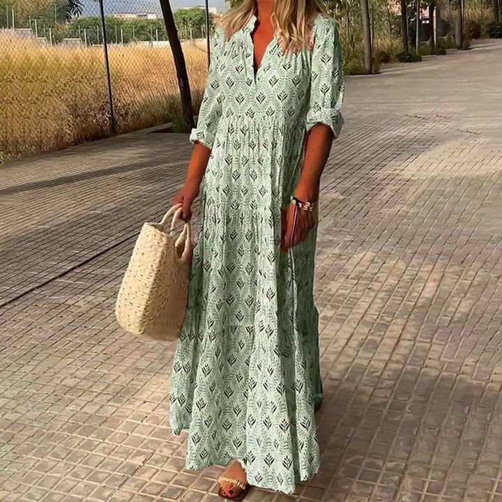 Women's Elegant Flowy Boho Maxi Dress
