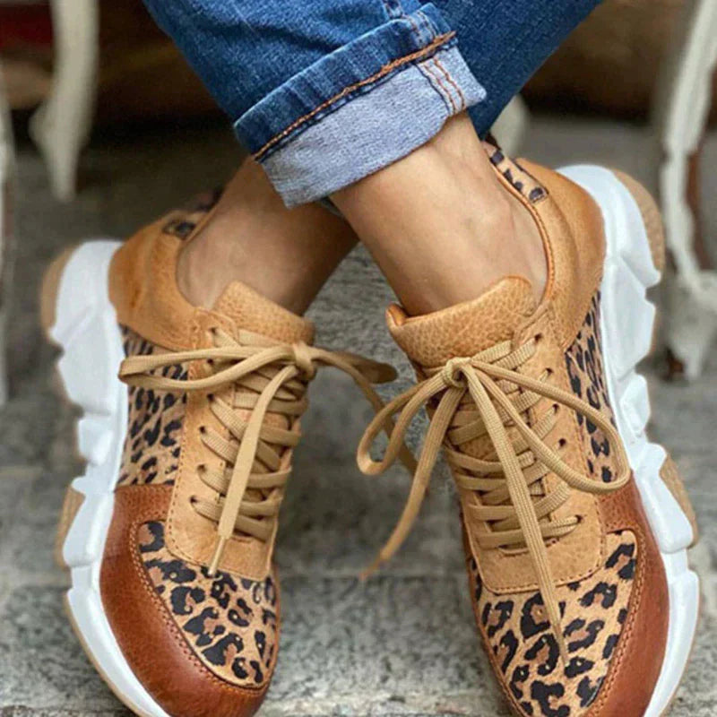 Women’s Comfortable Leopard Sneakers
