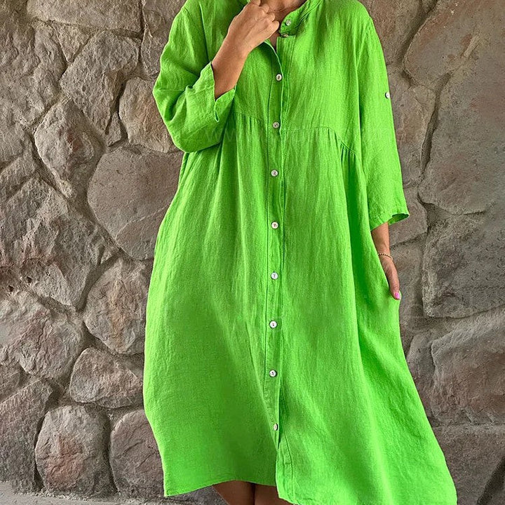 Women's Flowy Elegant Midi Dress Evening