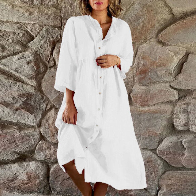 Women's Flowy Elegant Midi Dress Evening