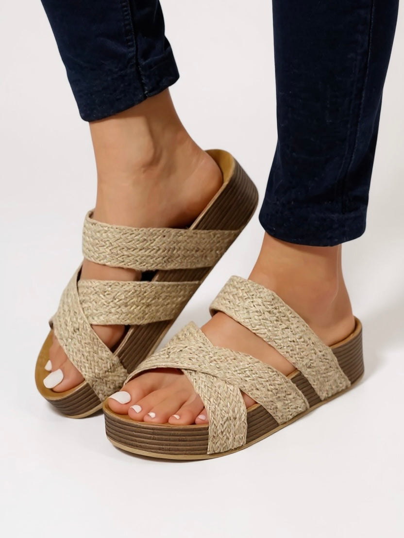 Women's Braided Platform Sandals