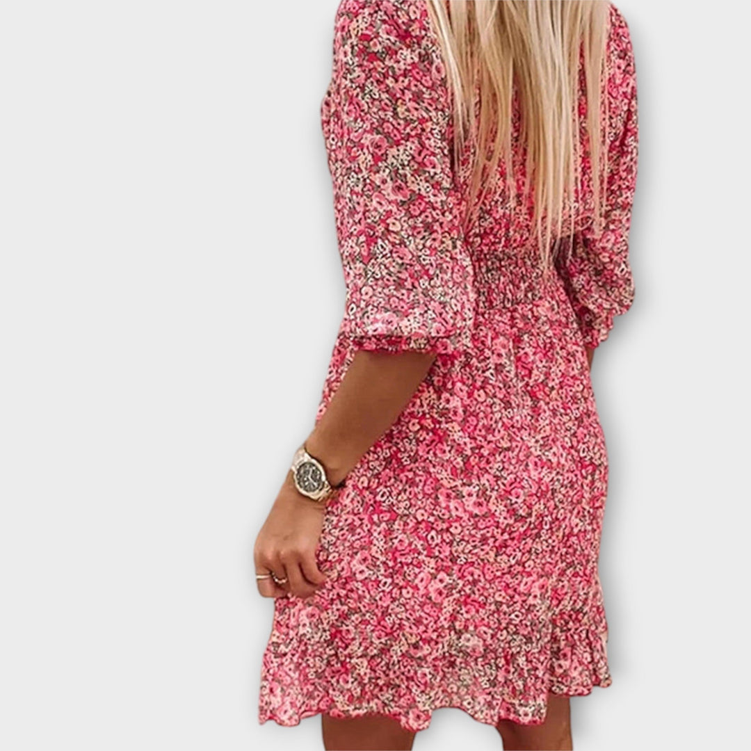 Women's Floral Puff Sleeve Dress for Women