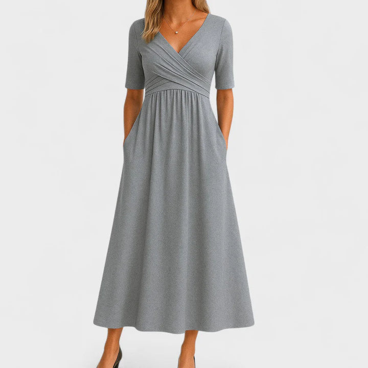 Women’s V Neck Evening Dress | Maxi