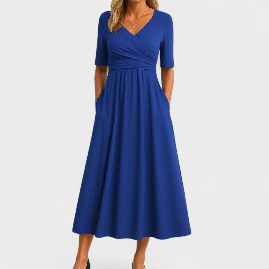 Women’s V Neck Evening Dress | Maxi