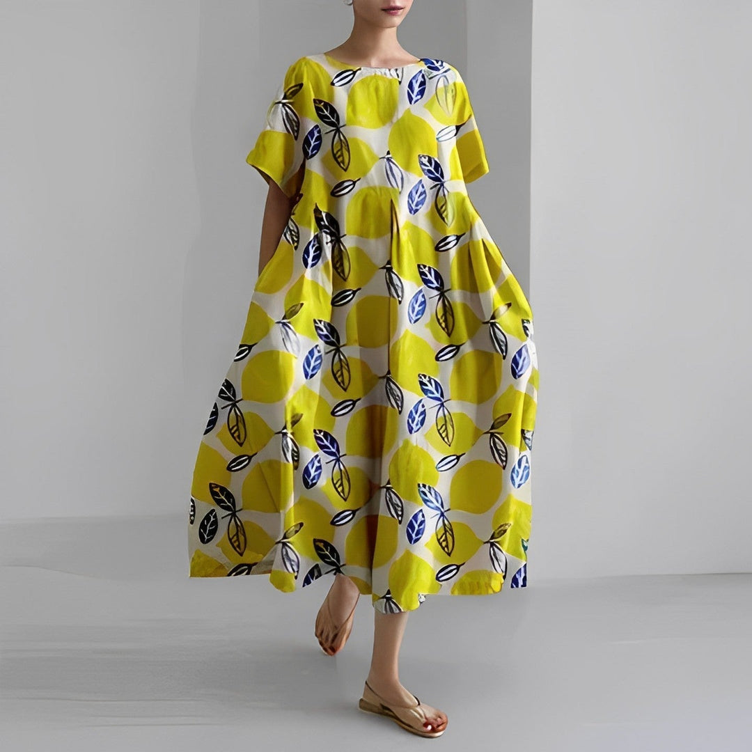 Women's Retro Big Swing Loose Maxi Dress