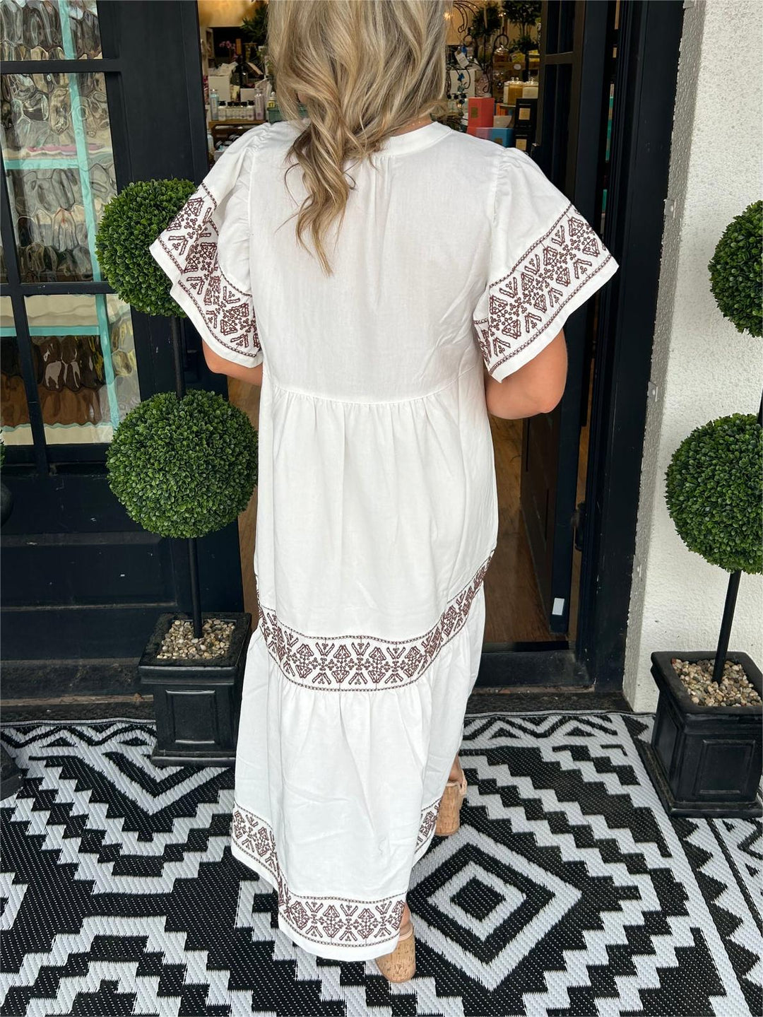 Women's Tummy Control Boho Flowy Loose Fit Dress