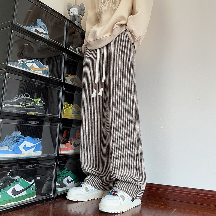 Men’s Modern Herringbone Relaxed Sweatpants