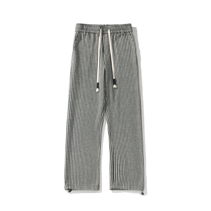 Men’s Modern Herringbone Relaxed Sweatpants