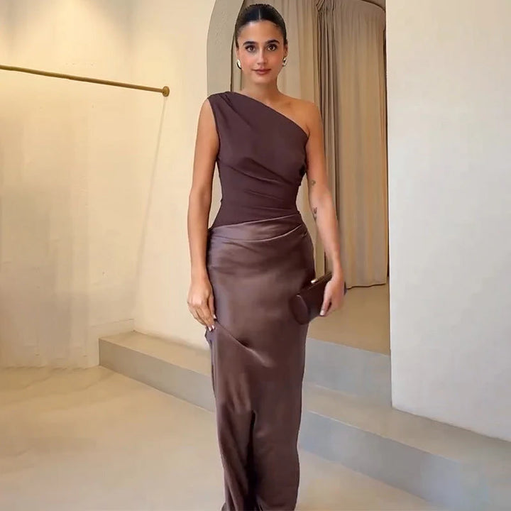 Women’s One Shoulder Evening Dress | Maxi