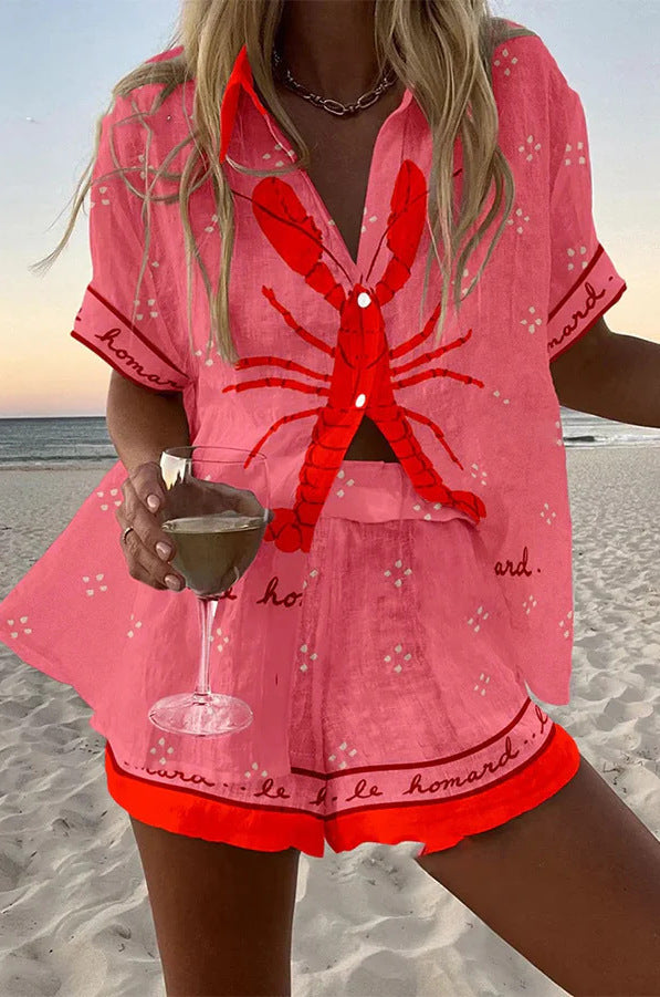 Women's Short Pink Suit