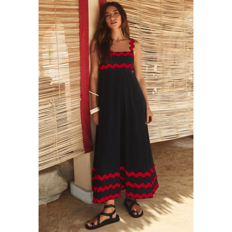 Women's Sleeveless Floral Printed Loose Dress