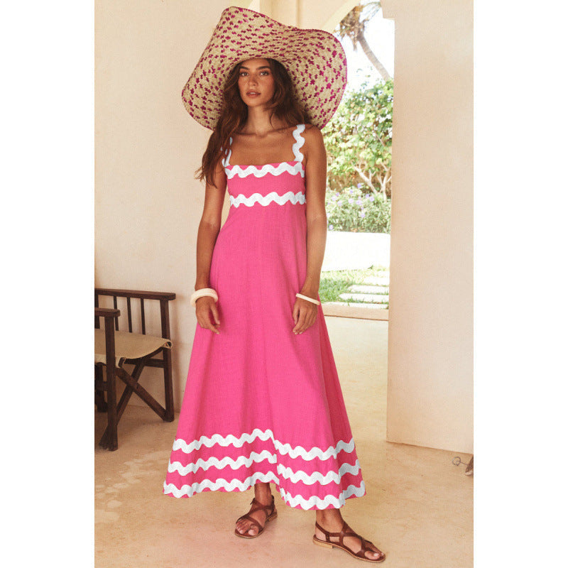 Women's Sleeveless Floral Printed Loose Dress