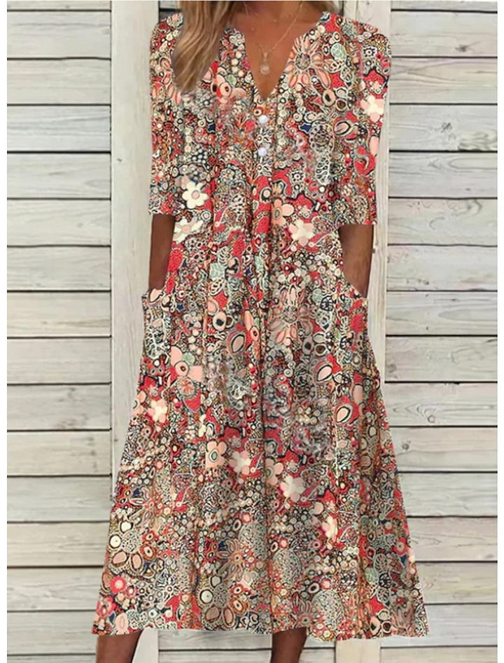 Women's Elegant Summer Dress with Belly Cover