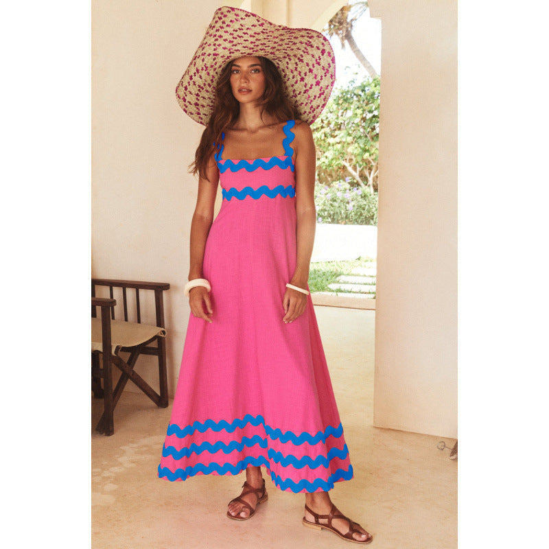 Women's Sleeveless Floral Printed Loose Dress