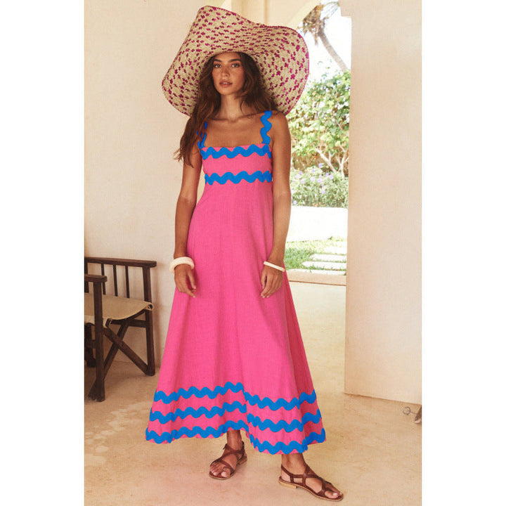 Women's Sleeveless Floral Printed Loose Dress