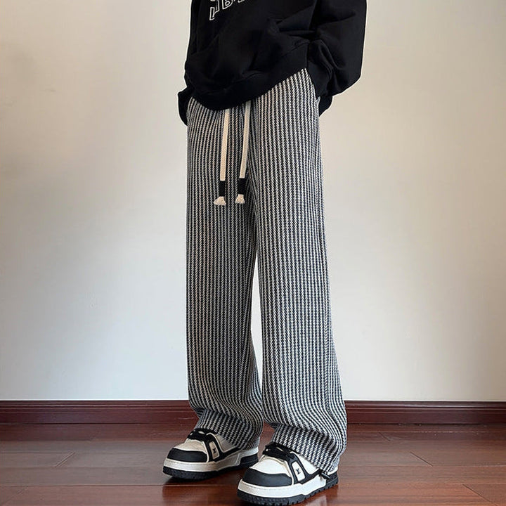 Men’s Modern Herringbone Relaxed Sweatpants