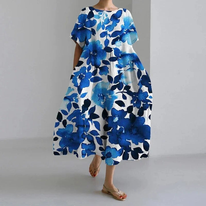 Women's Retro Big Swing Loose Maxi Dress