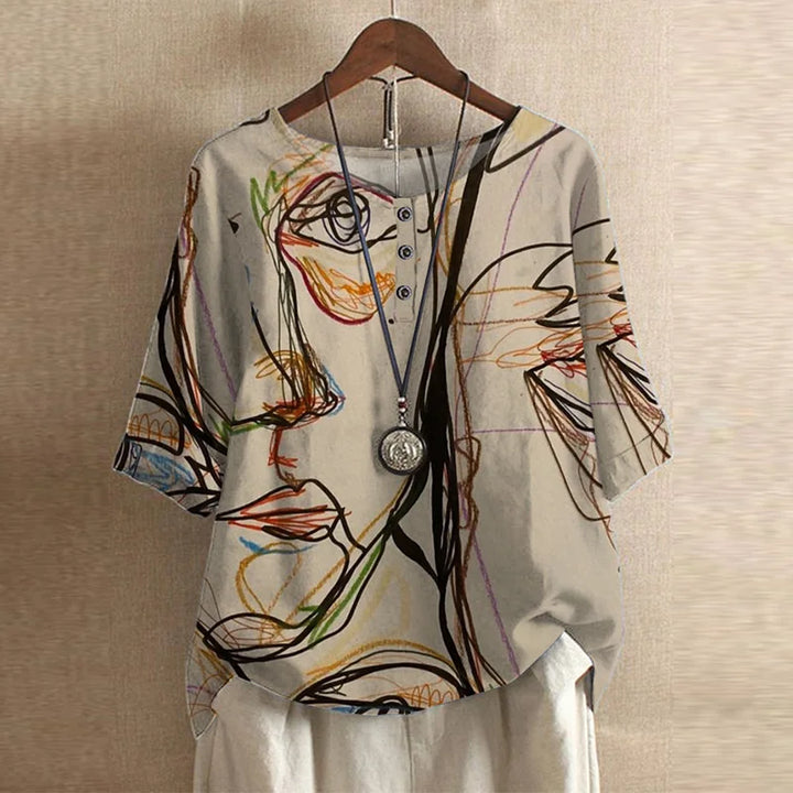 Women's Retro-Inspired Blouse
