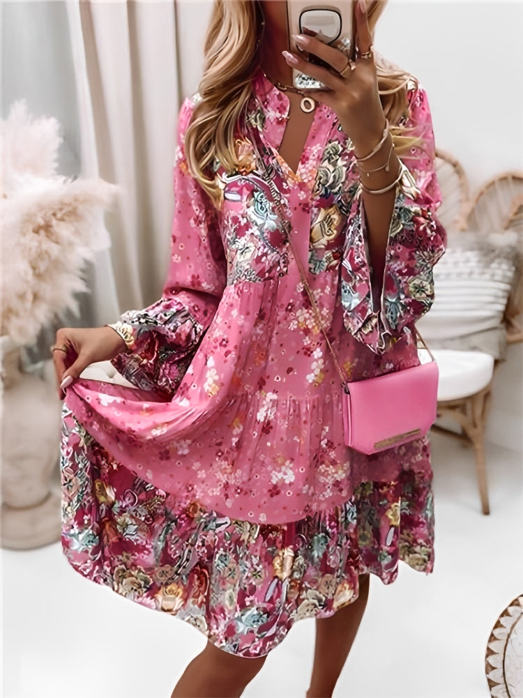Women's Flower-patterned Summer Dress
