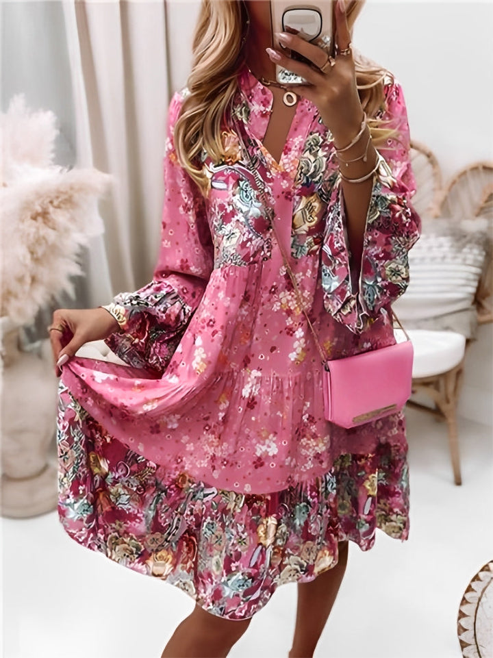Women's Flower-patterned Summer Dress