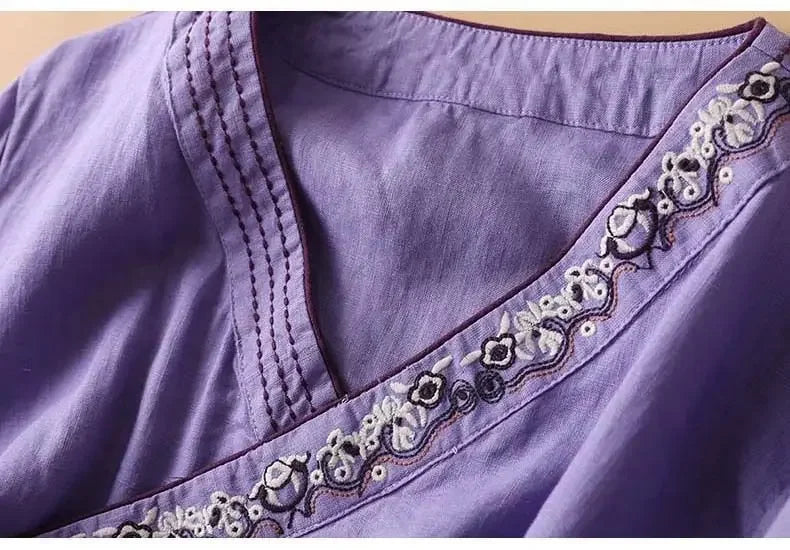 Women's Relaxed Embroidered Breeze Blouse