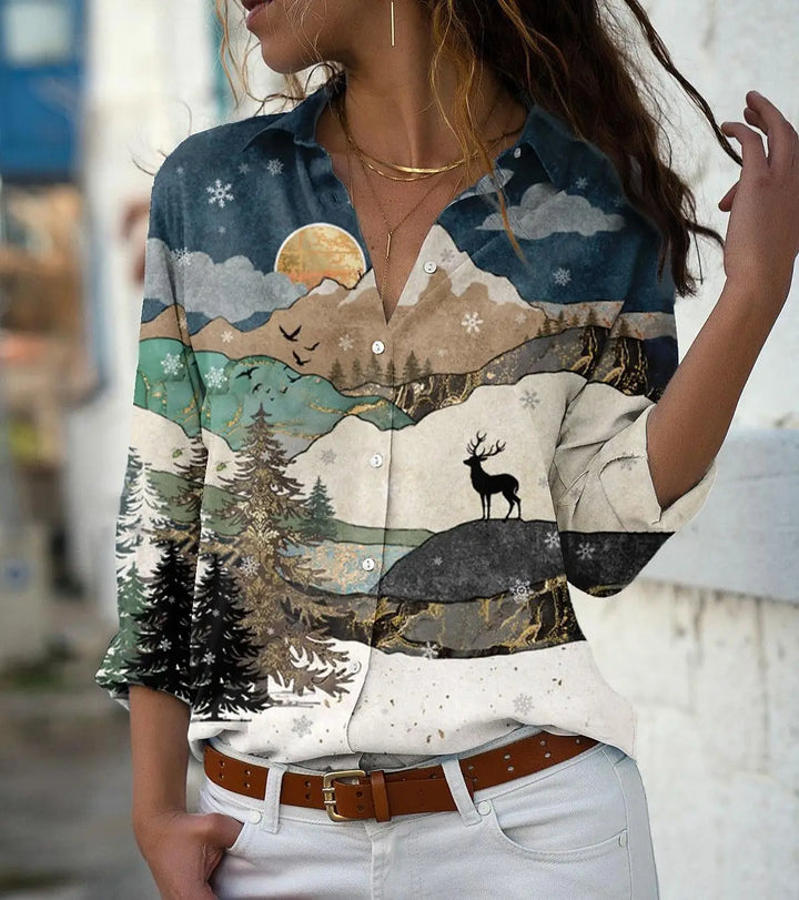 Women’s Casual Printed Blouse