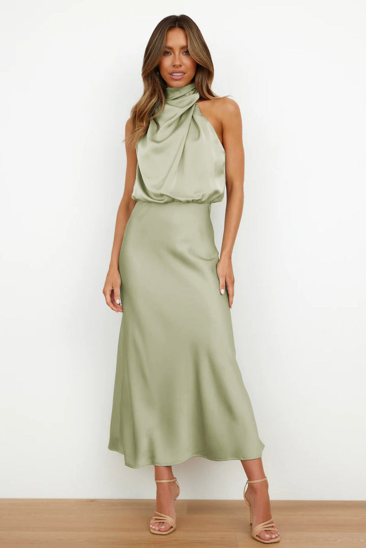 Women's Elegant Halter Evening Dress
