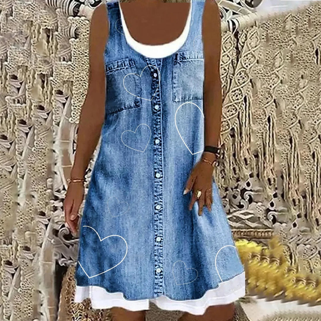 Women's Soft and Elegant Denim Dress