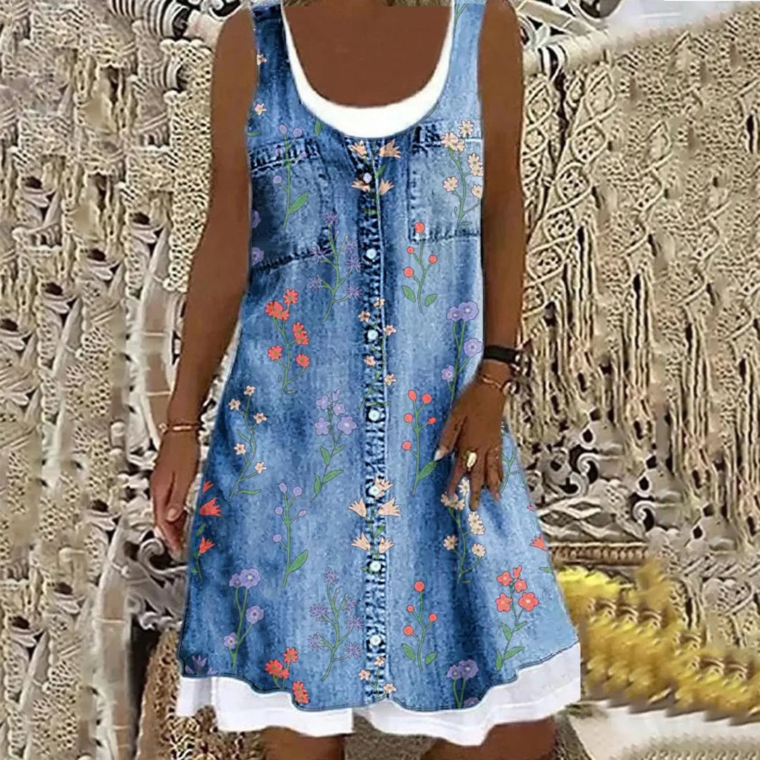 Women's Soft and Elegant Denim Dress