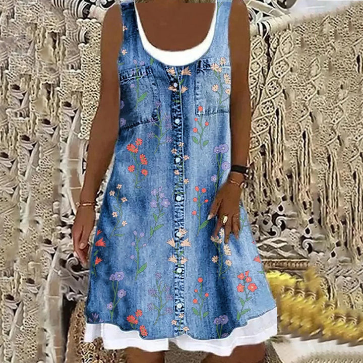 Women's Soft and Elegant Denim Dress