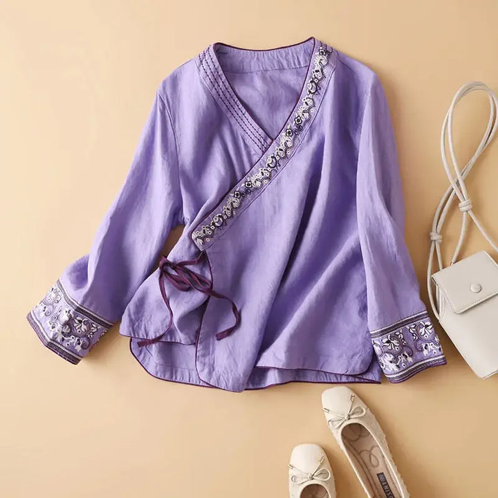 Women's Relaxed Embroidered Breeze Blouse