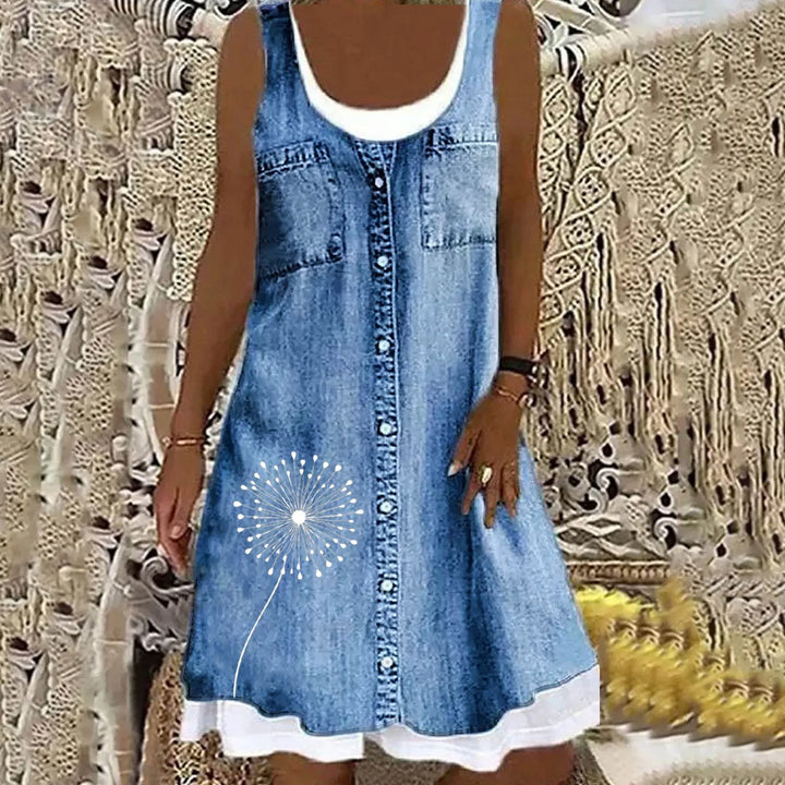 Women's Soft and Elegant Denim Dress