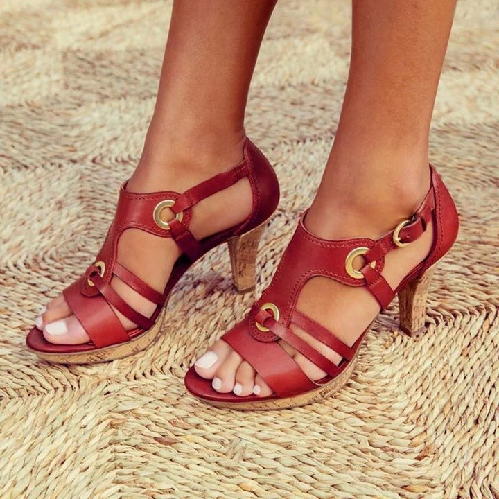 Women's Chic Strappy Heeled Sandals